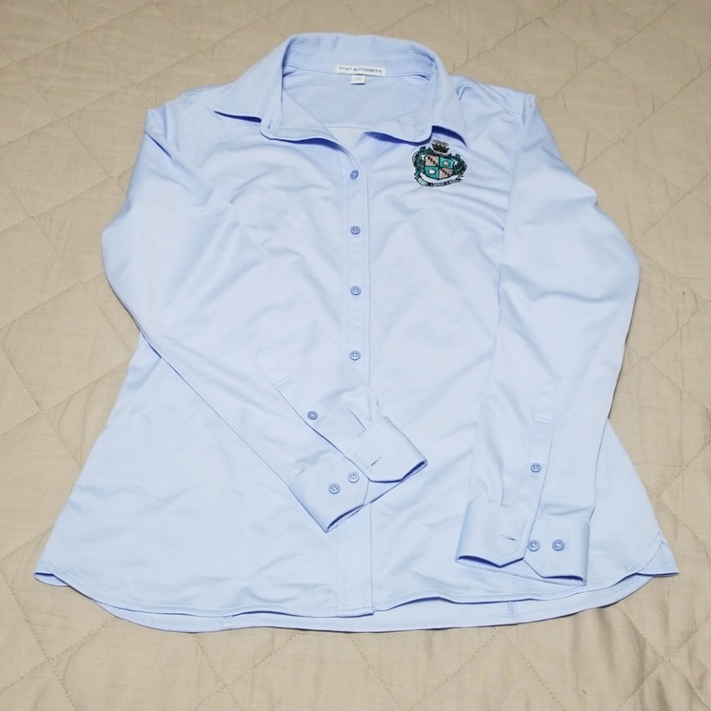 Zeta Tau Alpha crest button down